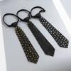 Choker Punk Style Long Necktie Black Pre-tied Tie Y2K Rivet Tie  Daily