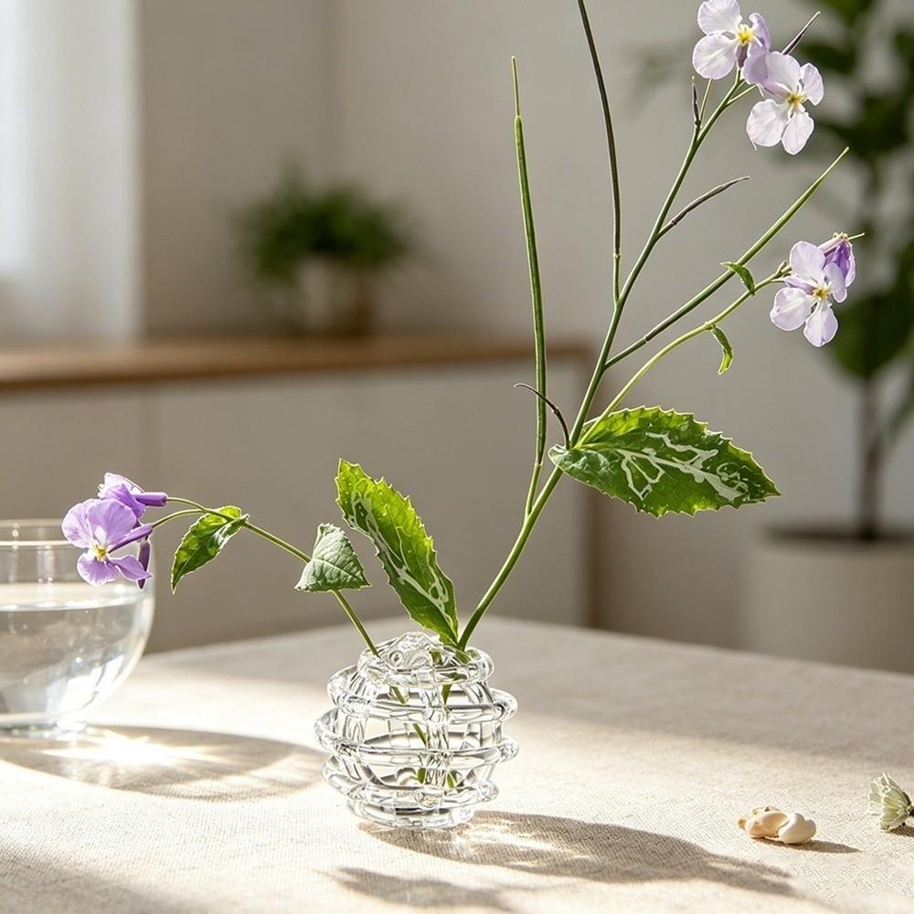 Zen-Inspired Design Glass Ball Vase Home Decor Desktop Decoration Vase Hydroponic Flower Vase  Home