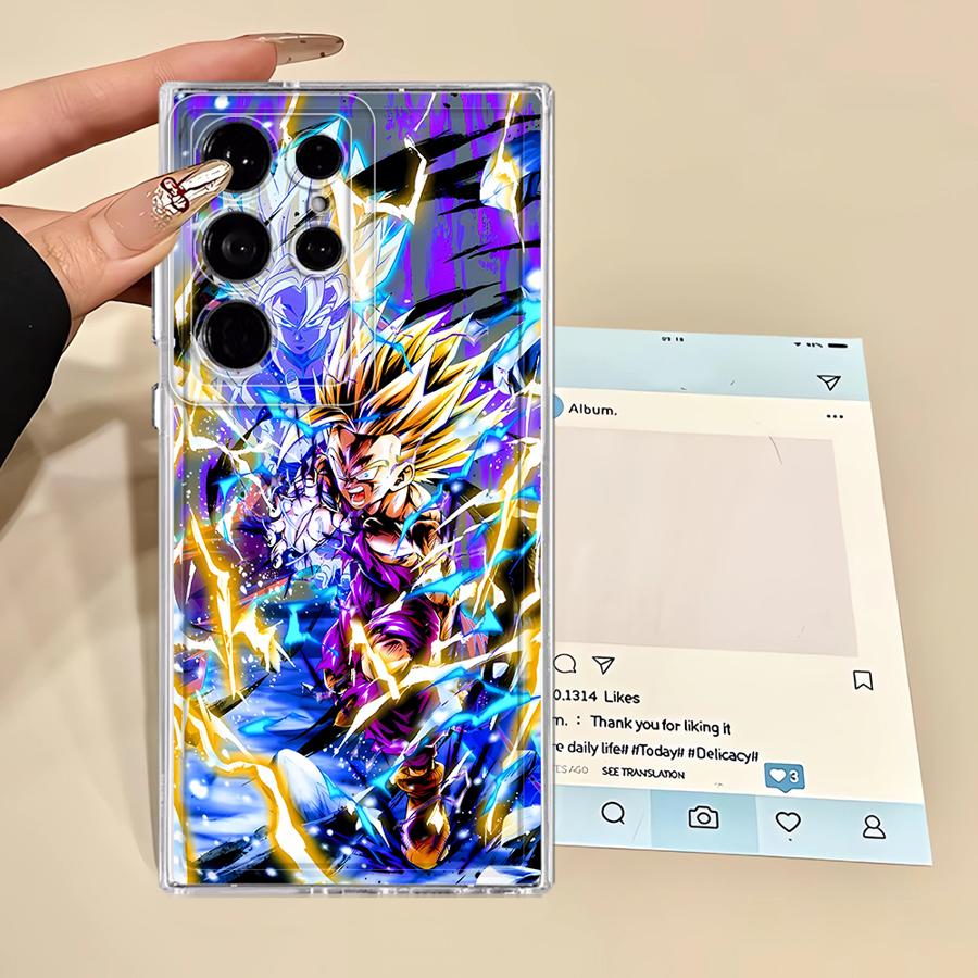 Phone Cover Case for Samsung Galaxy S25 Edge S26 S23 Ultra Note 20 Ultra 10 S20 Plus S21 S24 S22 FE Dragon Ball Cool Super