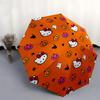 1pc Hello Kitty Halloween PatternUmbrella with Plastic Handle,Suitable for All Seasons Home Travel Outdoor UmbrellaSanlio241