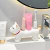 Cartoon Animal Ceramic Toothbrush Holder Bathroom Washbasin Facial Cleanser Toothbrush Storage Base Bathroom Accessories