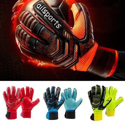 Kinder Unisex Profi Fußball Torwarthandschuhe 4mm Latex Mit Fingerschutz Erwachsene Fußball Torwarthandschuhe Protektor