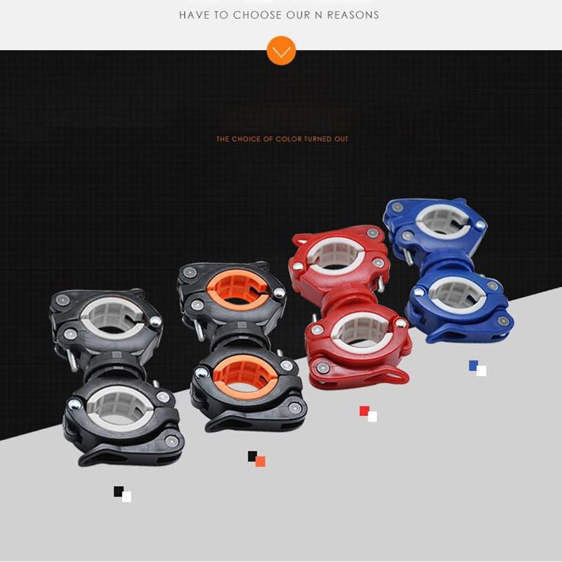 360° Dönebilen Bisiklet Klipsi Kelepçesi El Feneri Montaj Tutucu Bisiklet Bisiklet Led Işık El Feneri Meşale Montaj Tutucu Bisiklet Aksesuarları