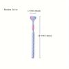 1pc-random Color Gentle 3-sided Toothbrush for Home Deep Cleaning Oral Care - Extra Soft Bristles for Teeth and Gums
