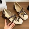 Fashion Mary Jance Women High Heels Shoes Bow Fashion Chunky Shoes Designer Dress Pumps Autumn 2025 Luxury New Bow Party Chaussure Femme