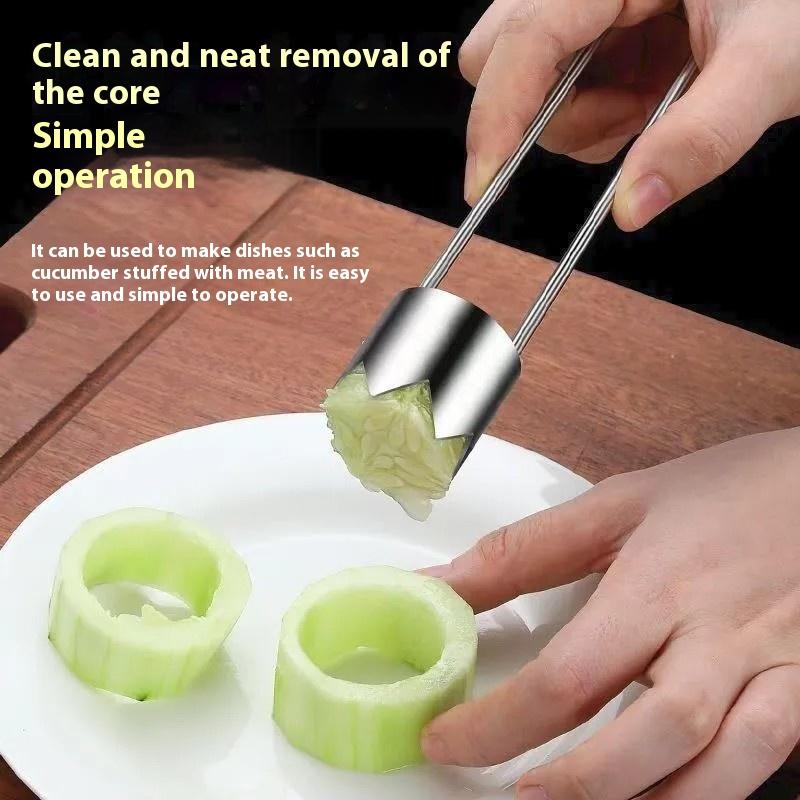 1ks Nerezový odstraňovač jádřinců ovoce a zeleniny, odstraňovač semen paprik, kuchyňská pomůcka na jablka, hrušky, rajčata, papriky