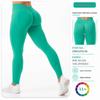 Hoch taillierte, dehnbare Yoga-Hose mit Po-Lifting, Bauchkontrolle und V-förmigem Bund