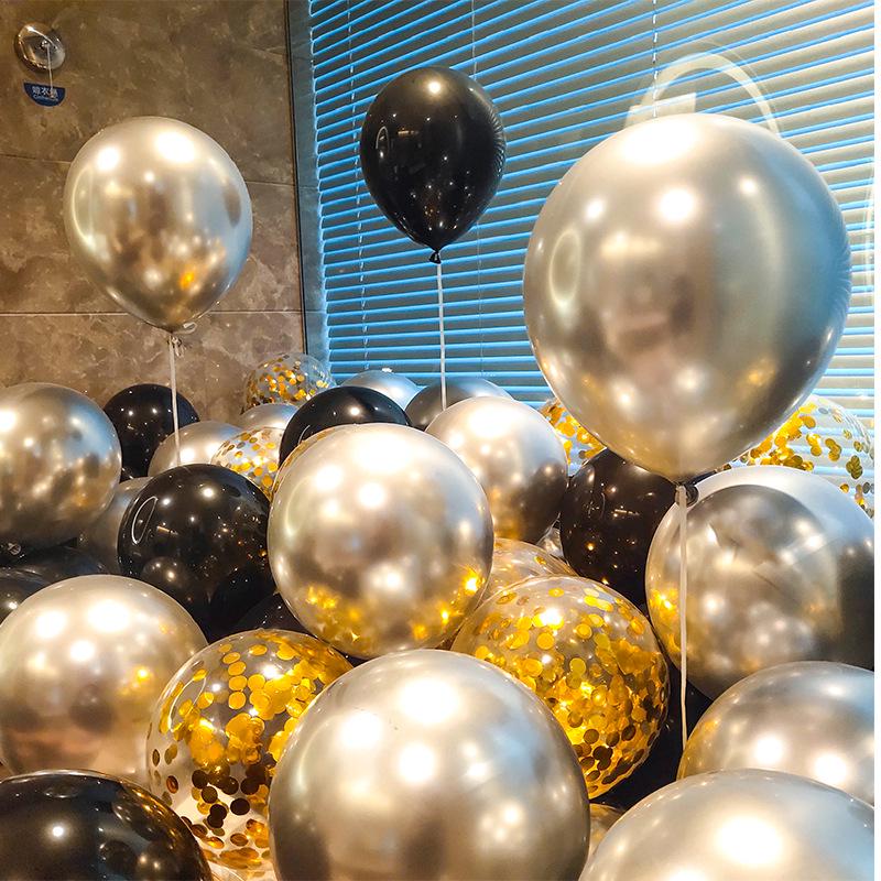 Thickened Metallic Sequin Balloons for Birthday, Party, or Wedding Decorations
