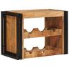 Wine Rack Brown 60 X 45 X 33 Cm Solid Coarse Mango Wood