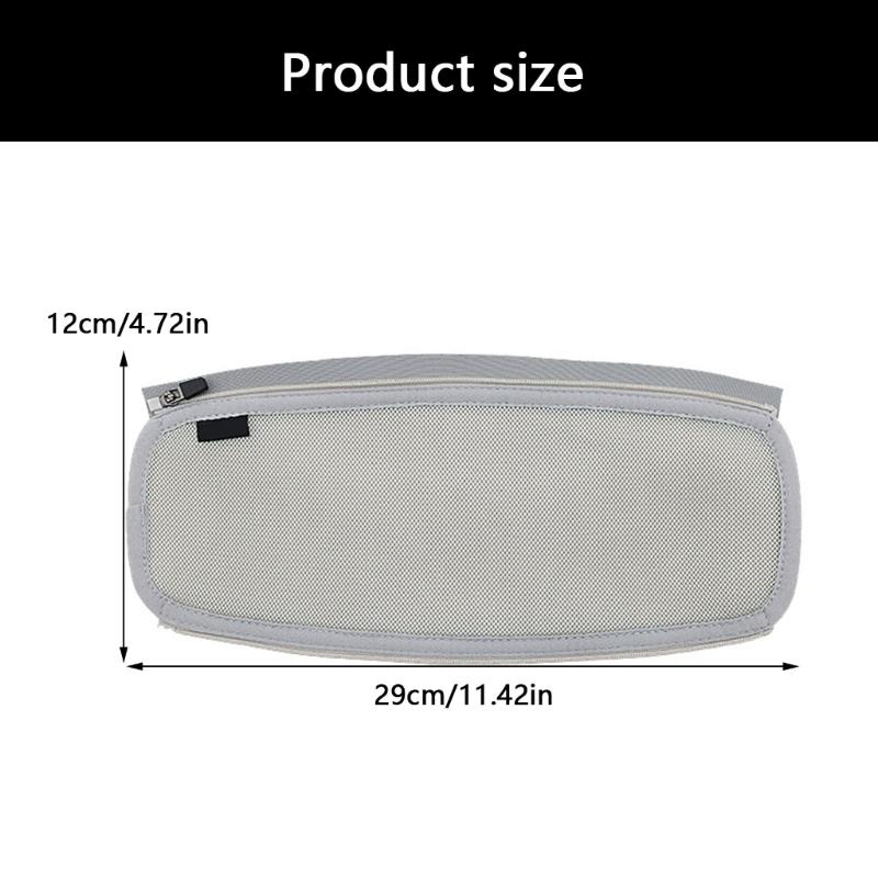 Universal Headphone Headband Protectors For KrakenV4 Headsets Soft Breathable Headbeam Sleeve Secure Zippers Closures