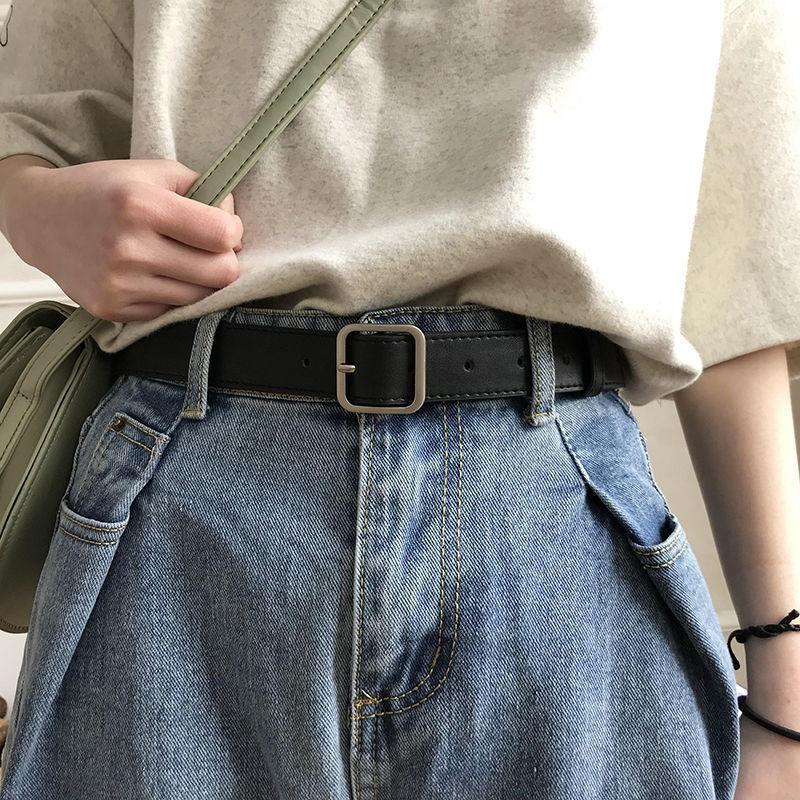 Vintageinspired Chic Belt With Durable Pu Material And Stylish Buckles For Looks Trendy