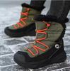 2026 New Children's Snow Boots Winter Plush Thickened Warm Girls Boots Boys Winter Boots Steel Crampons Non-Slip Kids Outdoor Shoes