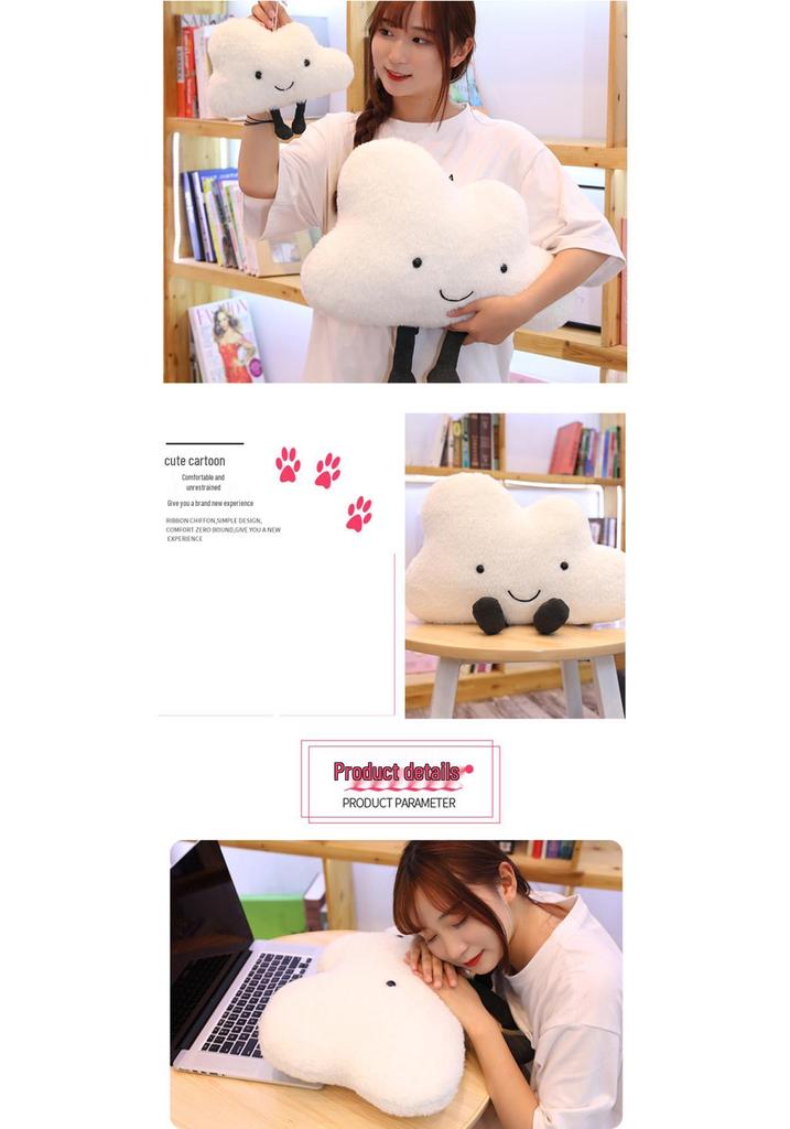 Cuscino Peluche Nuvola Carino – Adorabile Bambola Giocattolo e Cuscino per Riposo per Bambine, Regalo di Compleanno Perfetto