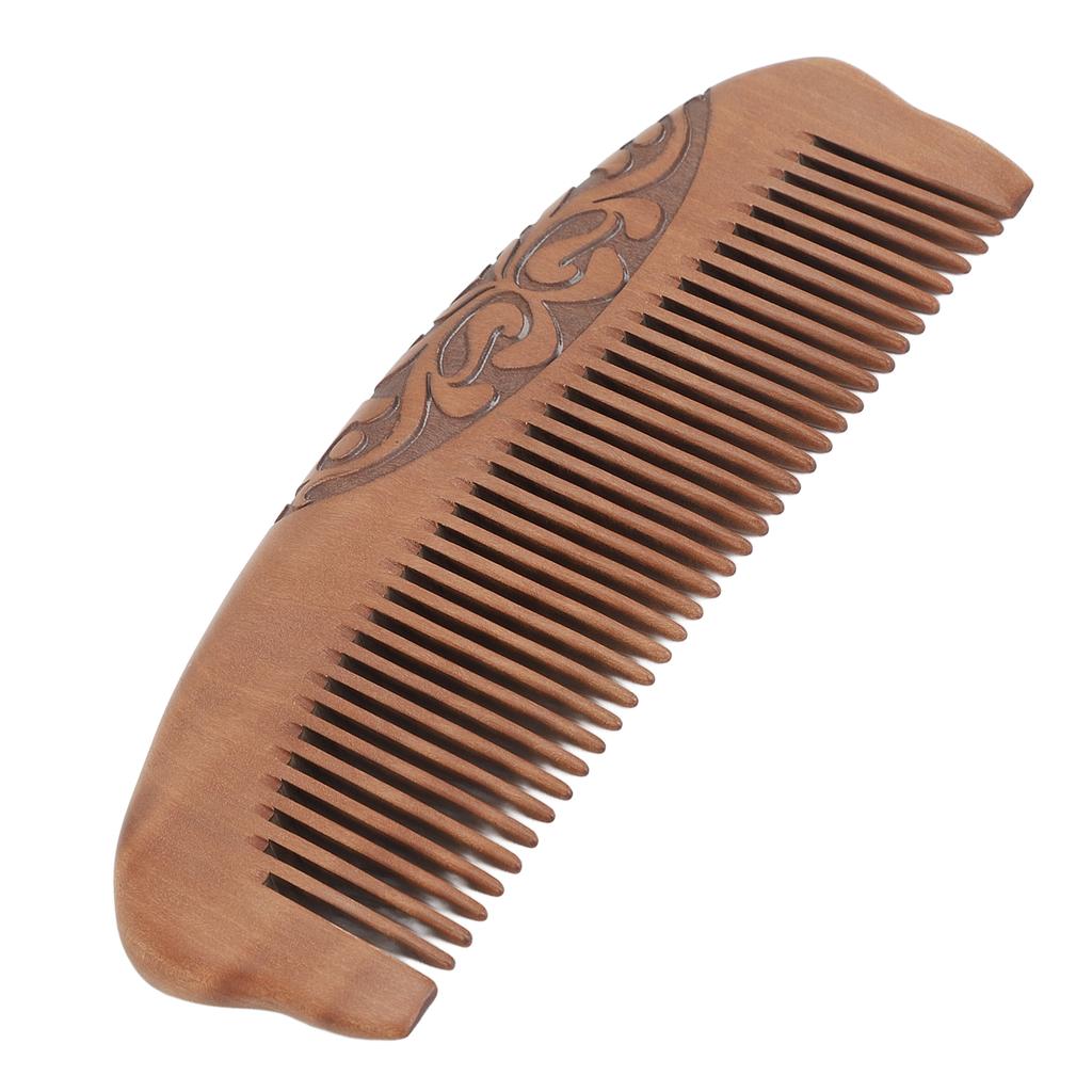 Wooden Hair Comb Fine Tooth Easy Detangling Scalp Massage Sandalwood Comb for All Hair Styles