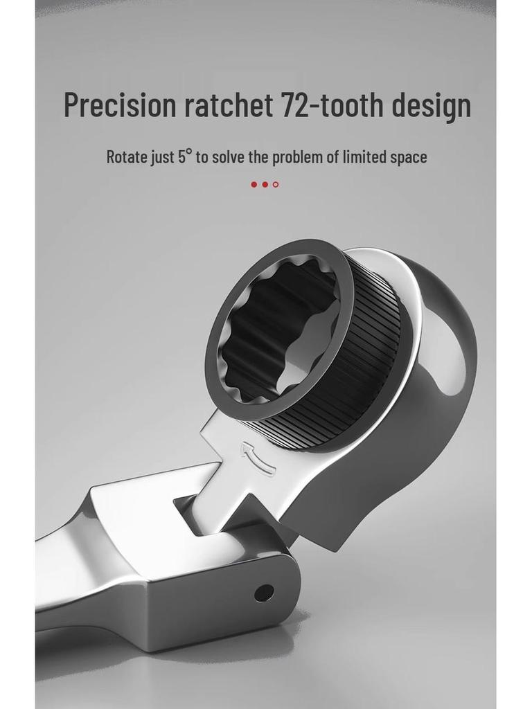 Reversible Double Head Ratchet Wrench Set for Automotive Repair