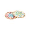 Colorful Seashell Cup Mat 10cm Coaster Insulation Pad Rattan Shell Cup Mat  Kitchen