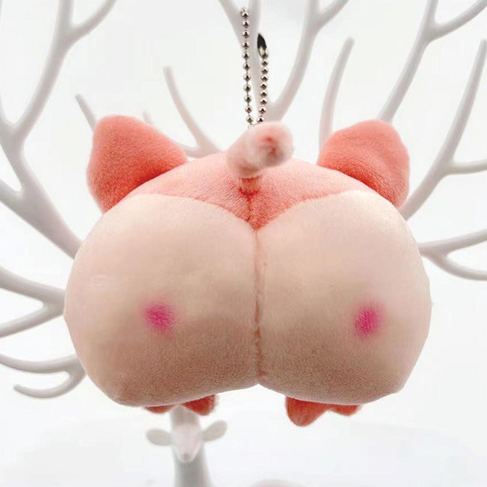 

Подушка-попа Плюшевая кукла Мягкая Милая Портативная ПП Хлопок Попа Плюшевая игрушка Брелок для повседневной жизни Розовая свинья