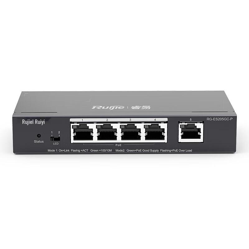 

Ruijie 5-Port Gigabit PoE Smart Managed Switch