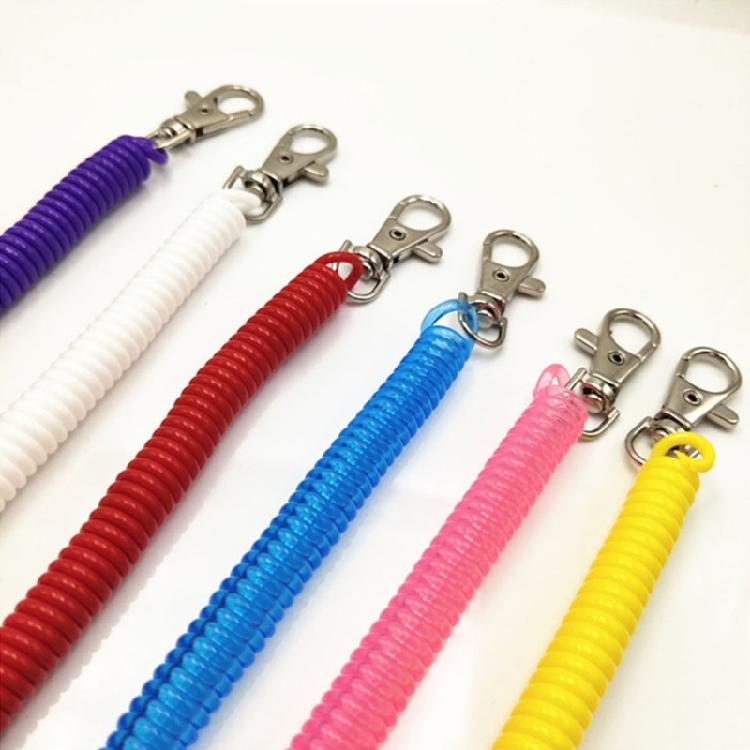 Portable Coil Springs Keychain Handmade Bag Ornament Gym Key Holder Hanging Ornament Suitable for Party Everyday Use
