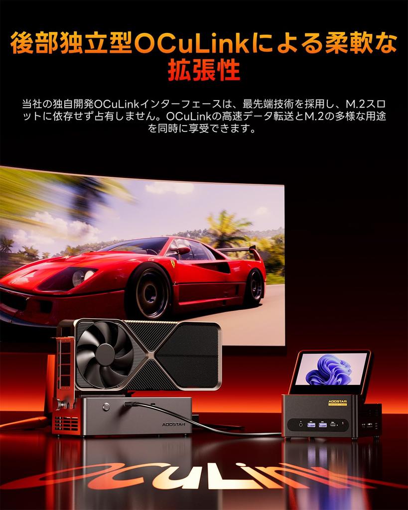 AOOSTAR Mini PC with Ryzen 7 PRO 8845HS HD Monitor Included RAM 8TB SSD Fingerprint Dual USB WiFi 6 Bluetooth Up to Quiet Mini Gaming PC 8845HS