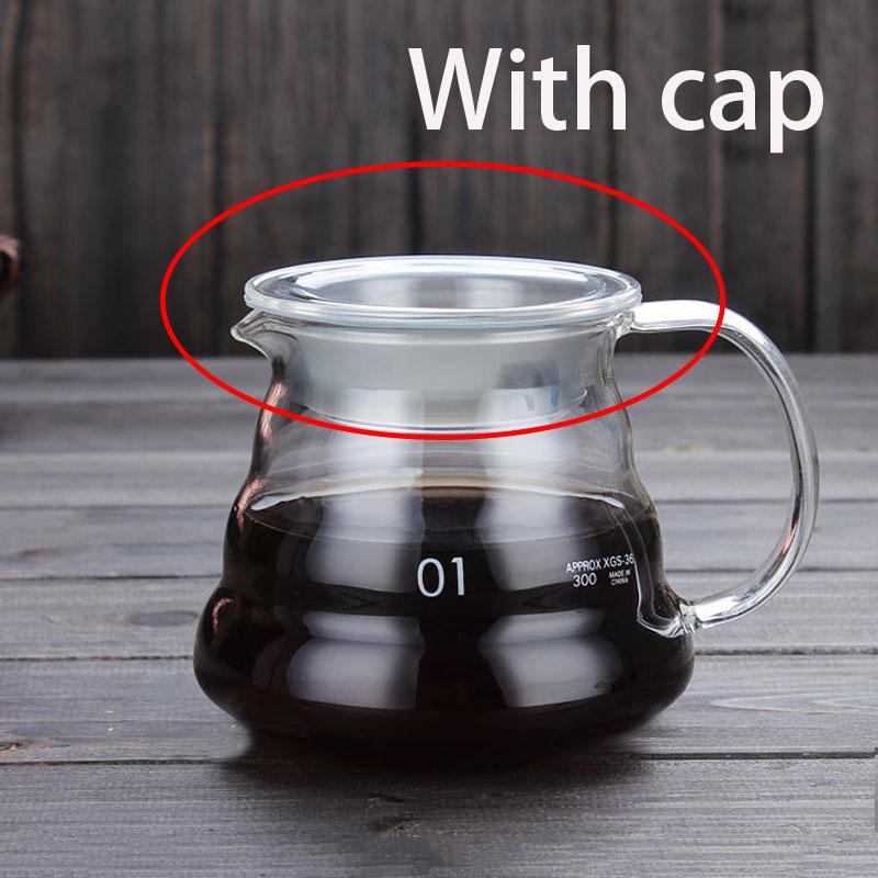 Glass Coffee Pot Cloud Shaped Coffee Kettle Reusable Coffee Pot Heat Resistant Teapot Coffee Utensils 360/600/800ml