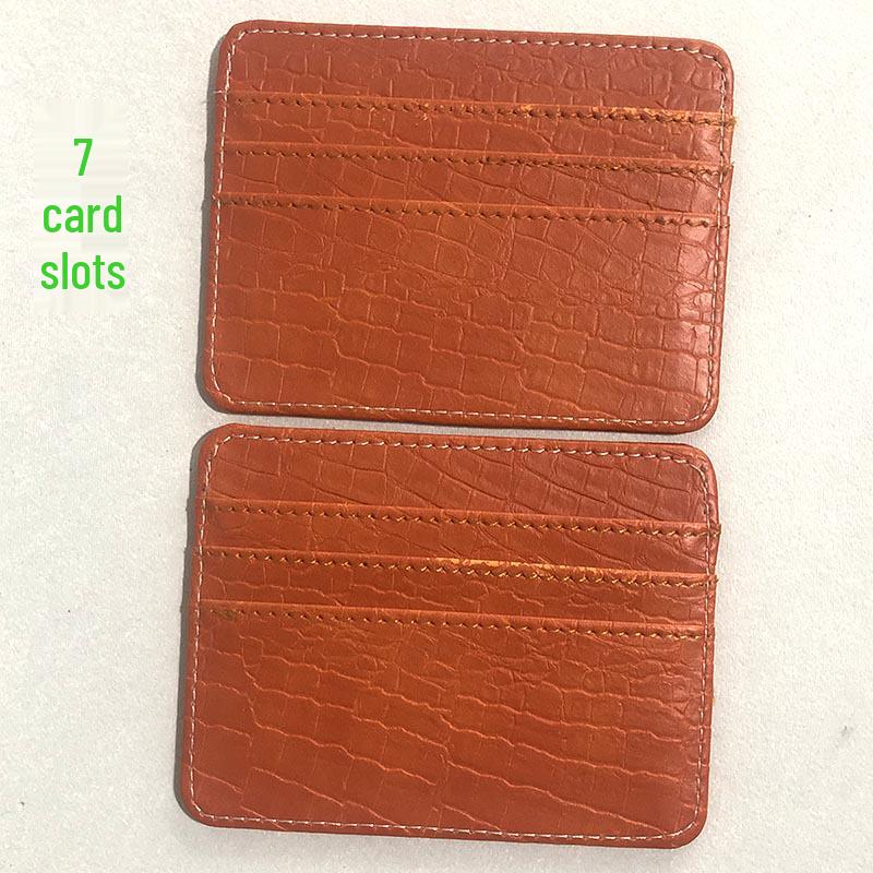 Ультратонкий лазерный ПУ кардхолдер: Компактный картхолдер для удостоверений и банковских карт