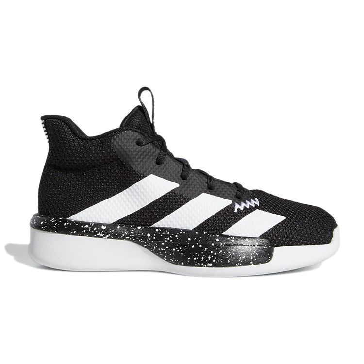 Adidas Pro Next K Durable Mid-Top Kids Basketball Shoes Kids Sneakers Black White EH3061