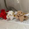 Cute Year Of The Horse Mascot Flying Pony Keychain With Wings Plush Toy For Children
