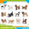 Cute Dalmatian Bulldog Dachshund Chihuahua Golden Retriever Model Ornament Set For Kids And Collectors