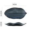 Ceramic Tableware Irregular Leaves Dinner Plate Decorations Sushi Dish Home Restaurant Large Fish Plate Dishes and Plates Sets