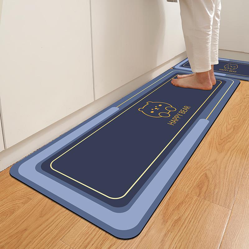 

Кухня, длинный ковер, ванная комната, абсорбирующий коврик для пола из диатомита, придверный коврик, нескользящий коврик для ног, резиновая подошва, коврик для отдела, напольный коврик 40CMx60CM