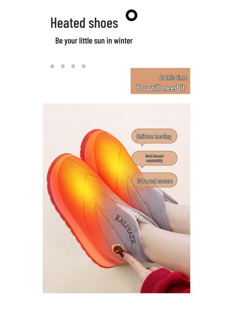 Zapatos Unisex Calentados Recargables - Calzado de Algodón Cálido Infrarrojo para Comodidad en Larga Distancia