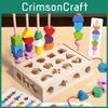 Children Wooden Learning Blocks With Shape Matching For Toddlers Gifts Toys