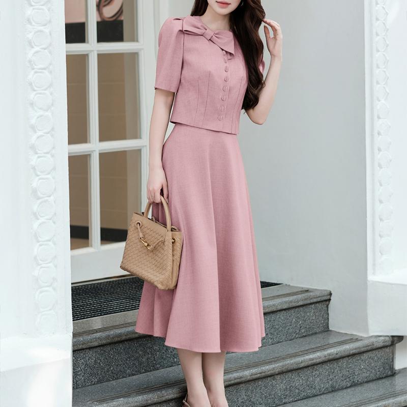 ZANZEA Women Short Sleeve Blouse and Skirts Casual Two Piece Suit Sets