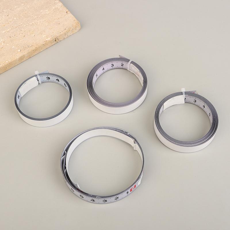 Miter Track Tape Measure Self Adhesive Metric Stainless Steel Scale Ruler 1M-2M For T-Track Router Table Saw Woodworking Tool