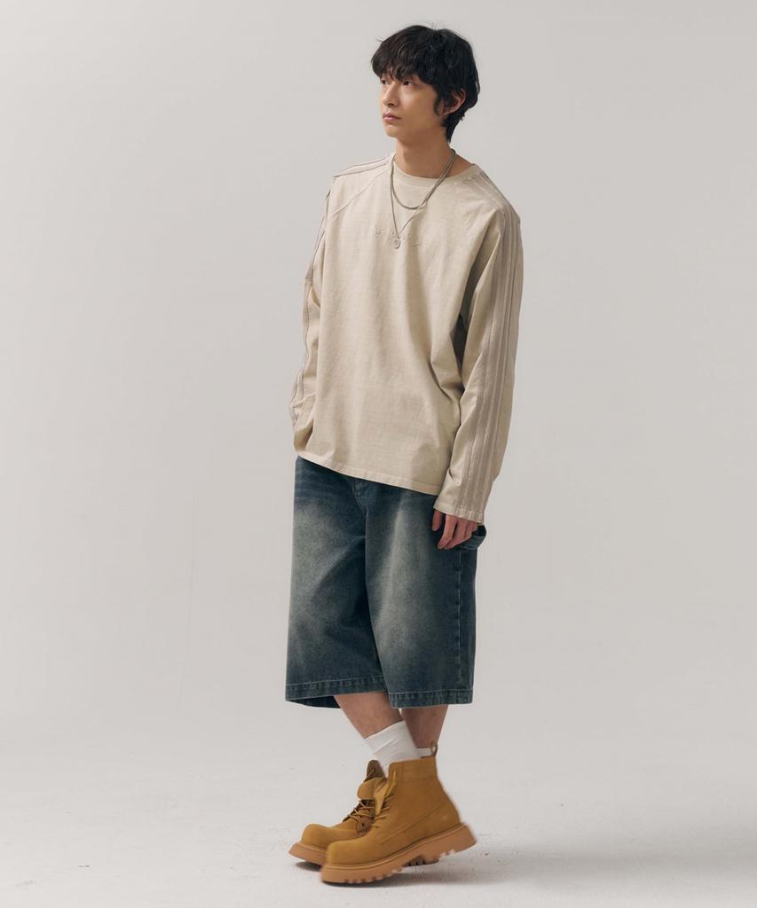 MINAV Sunrise Pigment Track T-Shirt [Sand Beige]