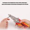 15 in 1 Adjustable Wheel Foldable Wire Stripper Pliers Tool for Electricians and DIY Enthusiasts with Ergonomic Handle