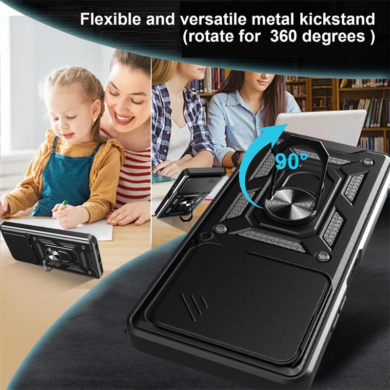 Shockproof Armor Funda For Tecno Pova 7 4G Car Magnetic Holder Ring Case For Tecno Pova 7 Pro Pova7 Ultra 5G Lens Protect Cover