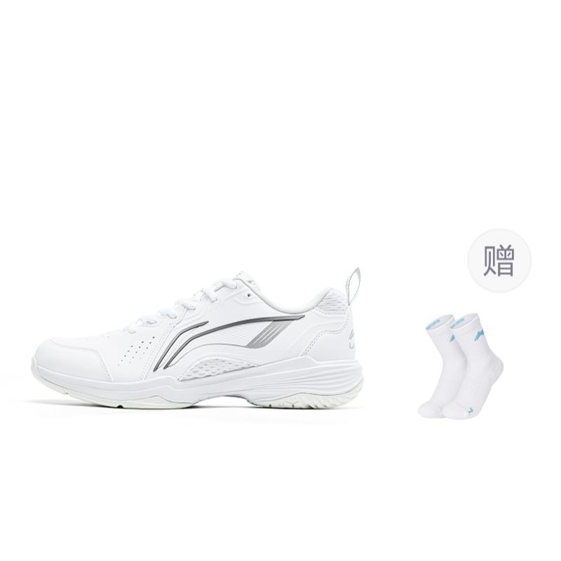Li Ning Flying Eagle Textile, Synthetic Leather Slip Resistant, Abrasion Resistant, Breathable Low Top Badminton Shoes AYTU001-1