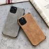 M3C Lambskin Leather Phone Case For iPhone 13 12 11 Pro Max Mini XR XS X 8 7 Plus SE 2020 Soft Silicone Shockproof Back Cover