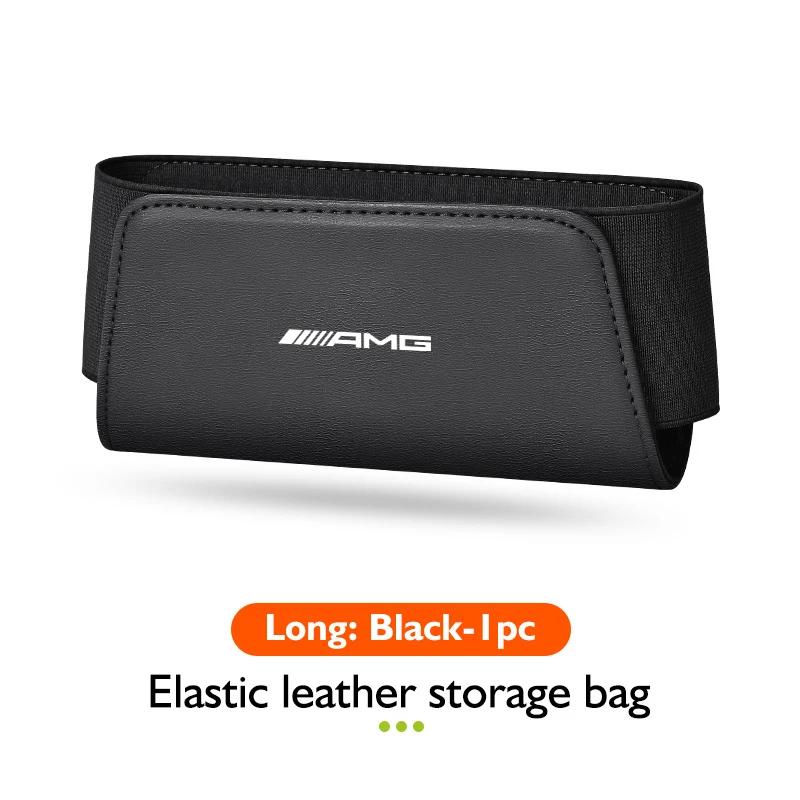 Car Seat Side Storage Pocket Phone Holder Stowing Bag Elastic For Mercedes Benz AMG W202 W212 W213 W220 W221 W222 C180 C200 C260