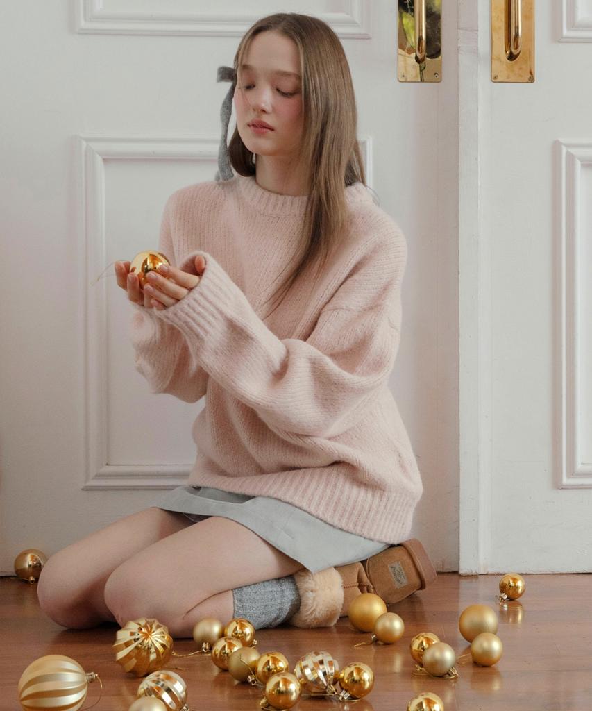 LETTERA Unisex Round Neck Knit_3Color