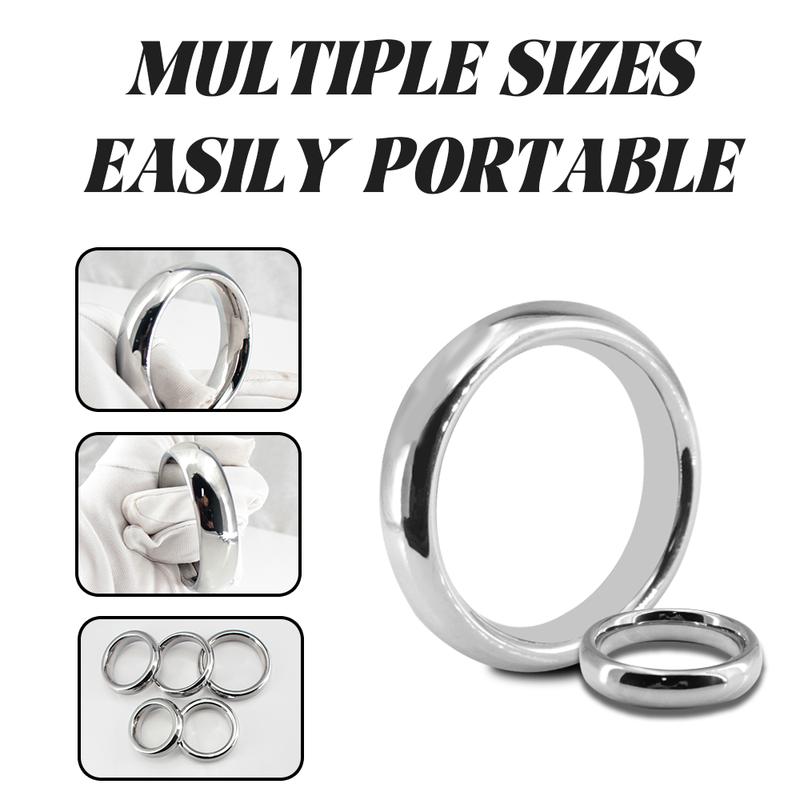 6 Size Metal Cock Ring Sex-Toys For Men Penis Bondage Lock Delay Ejaculation Penis Rings Weight Cockring Sex Toys For Adults 18