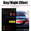 Car LED Funny Facial Expression Light With Remote Control Rear Window Multi-function Warning Reminder Lamp Accessories