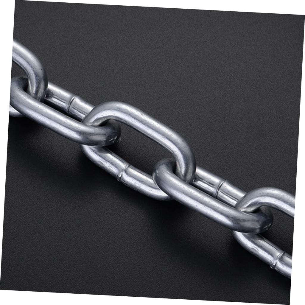 LIOOBO Heavy Duty Chain Padlock Bike Lock Bicycle Lock Security Lock Chain Lock Silver