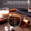 75ML Espresso Measuring Cup Wooden Handle Cup with Scale High Borosilicate Double Mouth Milk Latte Coffee Measure Mug Glass