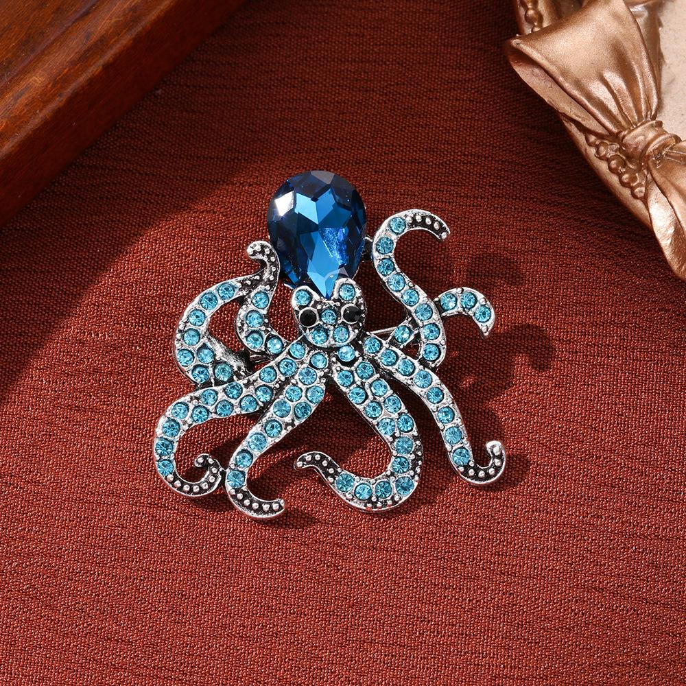 Ocean Series Octopus Animal Fashionable High-end Men's and Women's Accessories Brooch