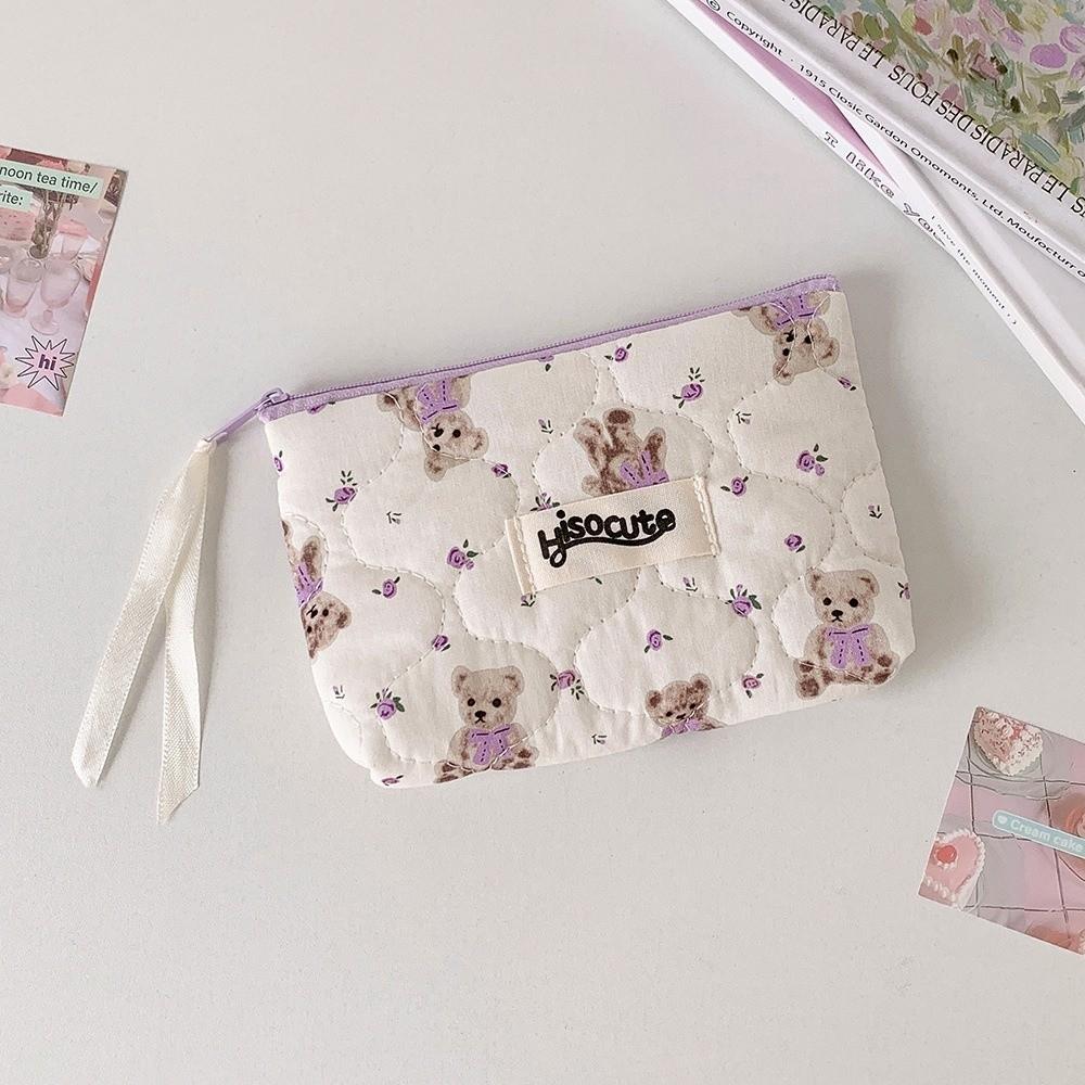Sweet Lace Korean Style Pencil Case Bowknot Bow Pencil Pouch Kawaii Bow Stationery Bag  Student