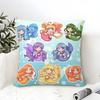 Pillow Case Cotton Linen Fabric Square Zipper Pillowcase Home Decorative Living Room Comic Anime M-Mermaid Melody Pichi Pichi 4