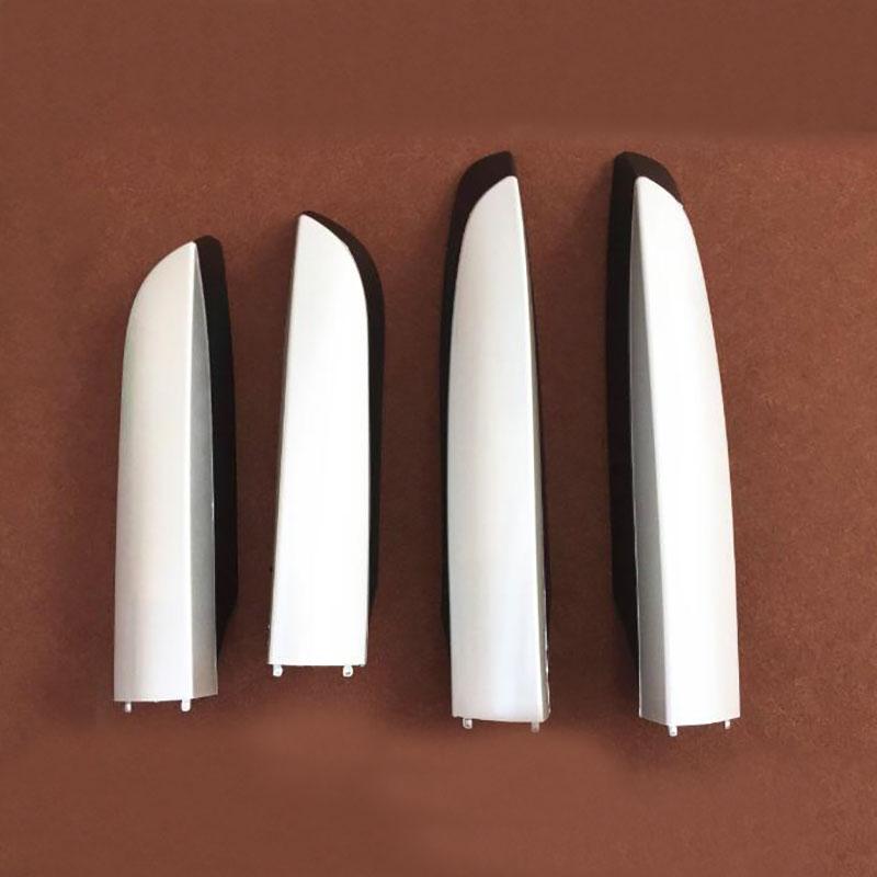 4 stücke Schwarz Silber ABS Dach Rack Schiene Ende Schutzhülle Shell Fit Für Toyota RAV4 XA40 2013 2014 2015 2016 2017